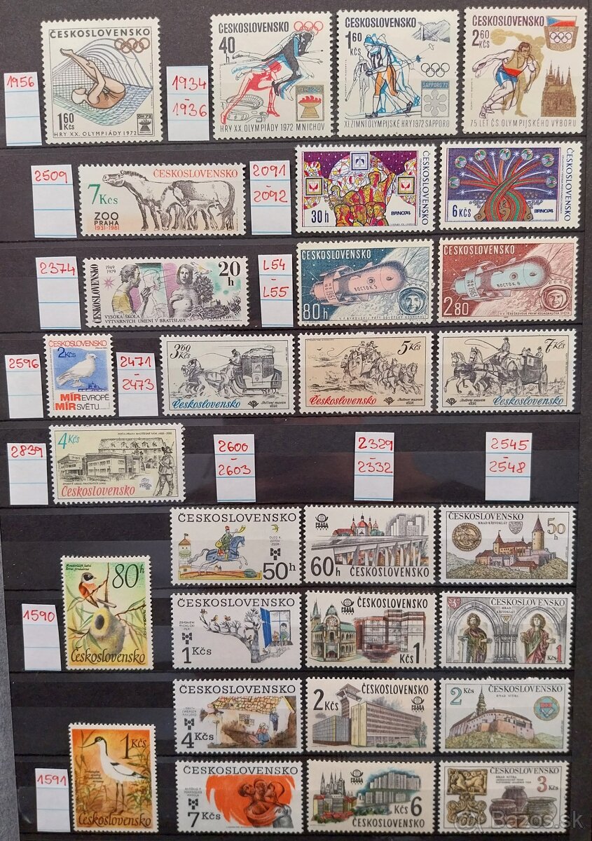 Známky ČESKOSLOVENSKO – 2
