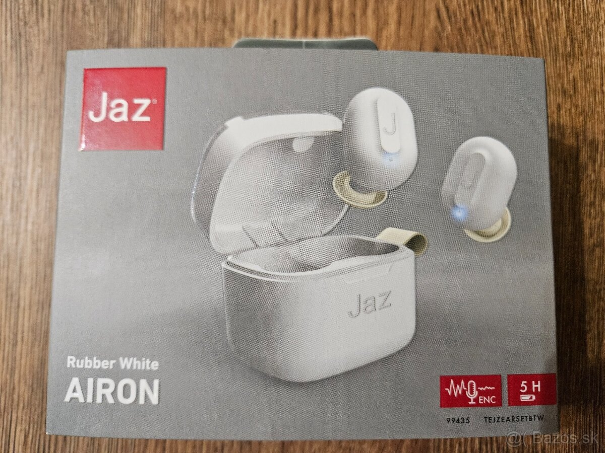 JAZ - Bezdrôtové slúchadlá TWS Airon, rubber white