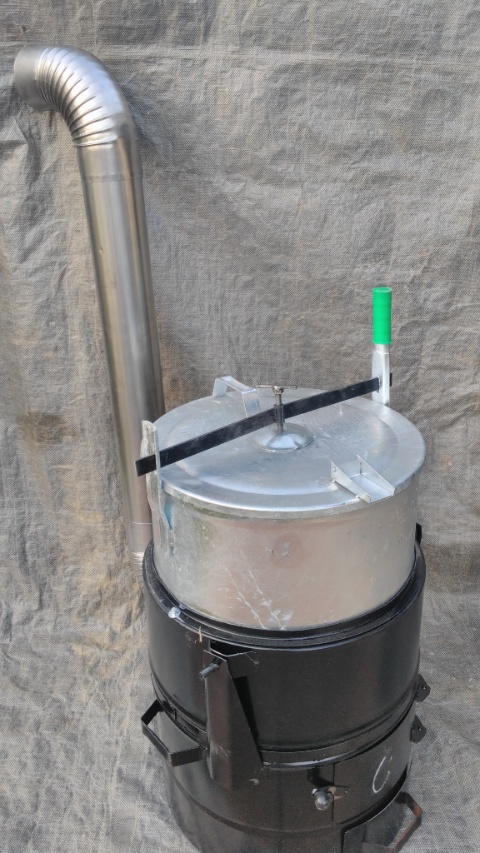 Kotol parak pozinkovany/ nerezovy100l so samotom a prislus.
