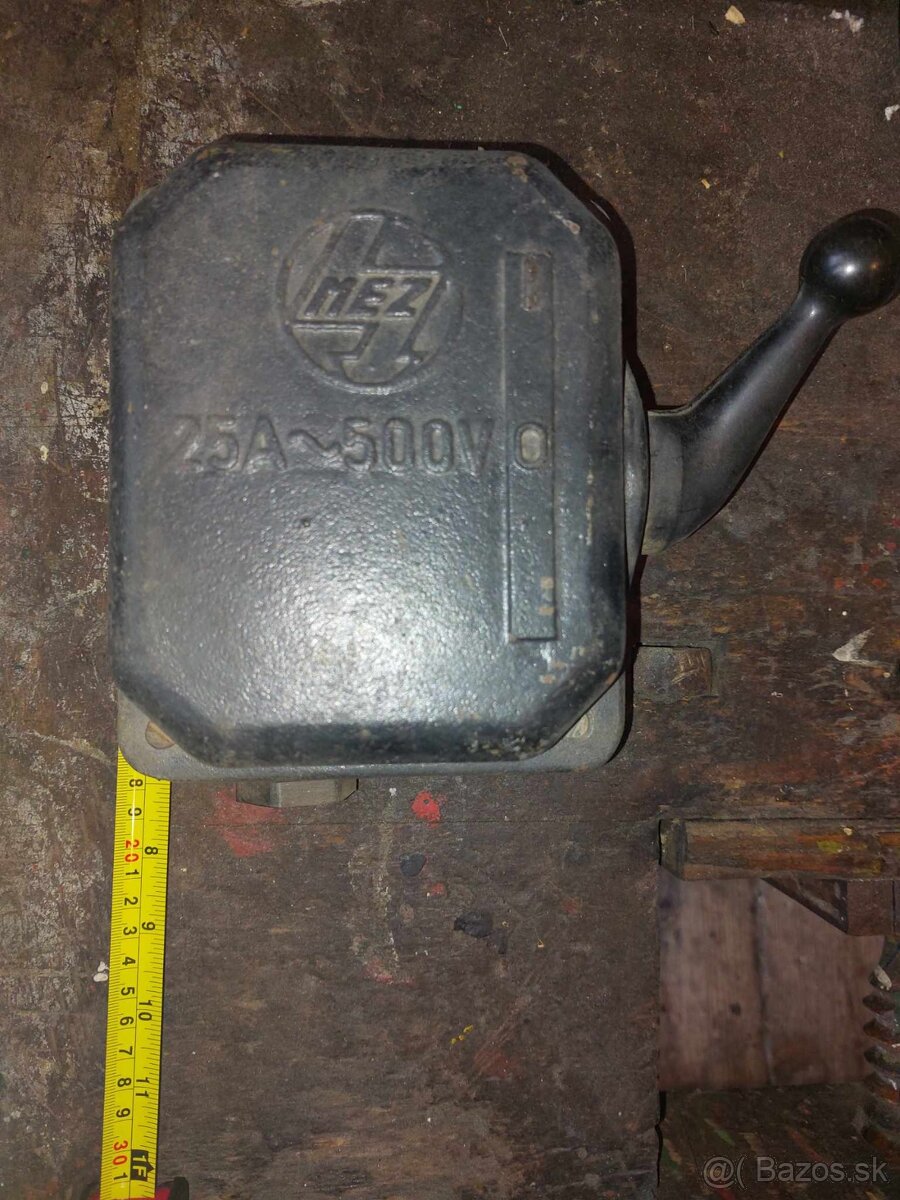 Reverzný vačkový spínač, prepínač, 25A 500V
