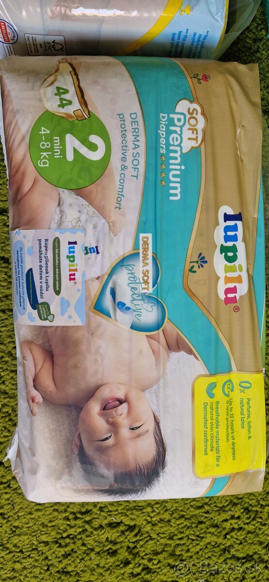 Predam plienky lupilu 2 4az 8 kg a pampers