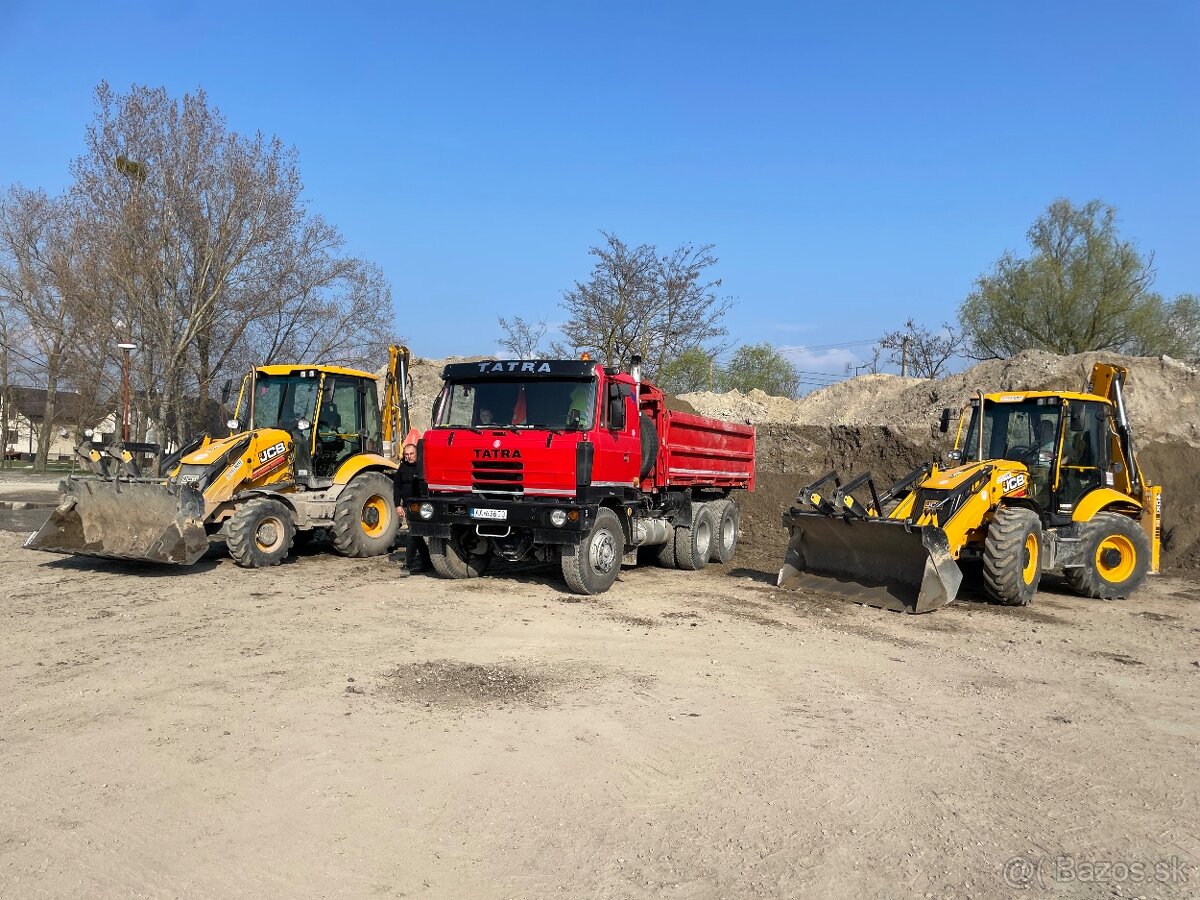 Jcb 3cx Tatra 815 na zemné práce