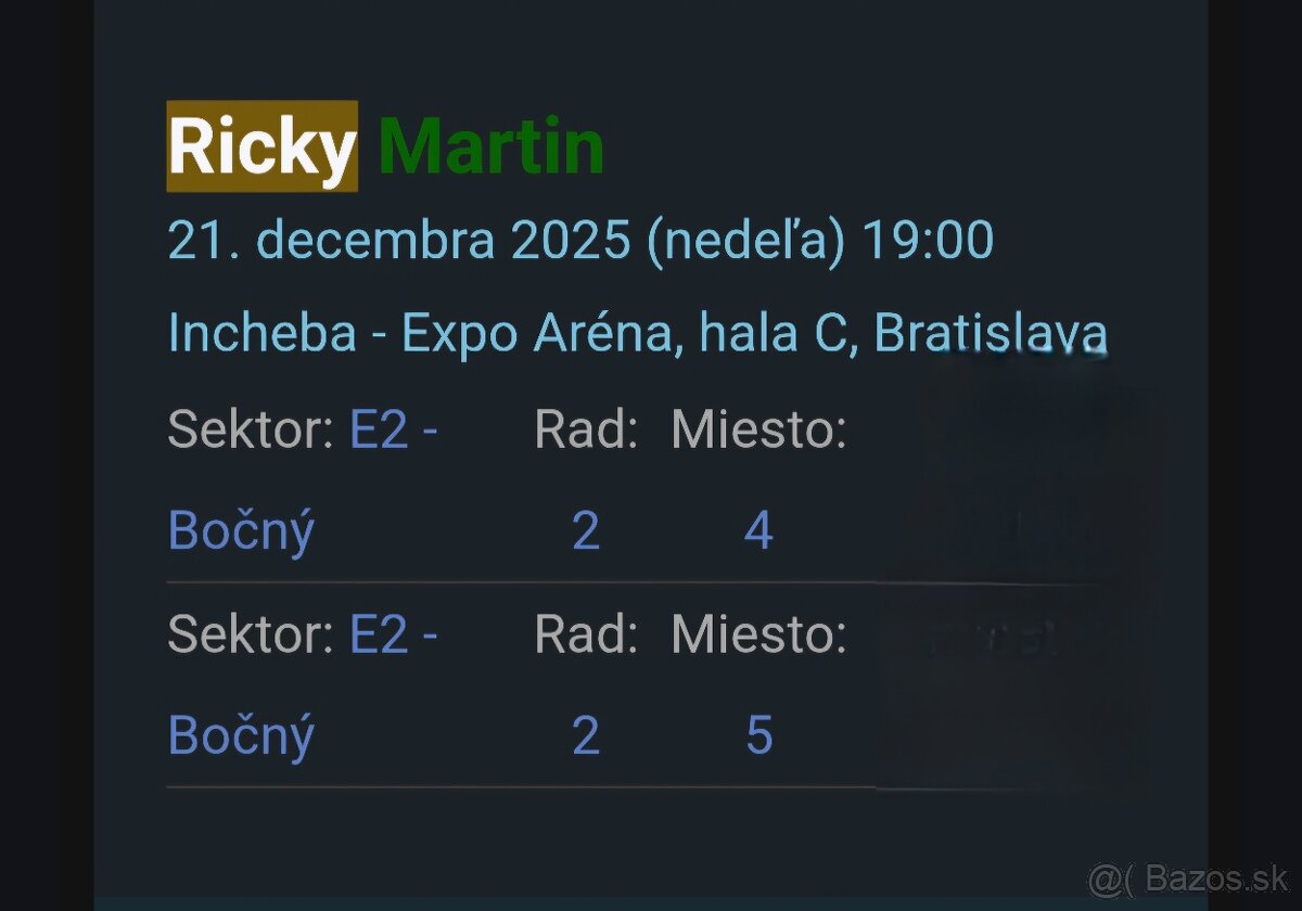 Ricky Martin v Bratislave