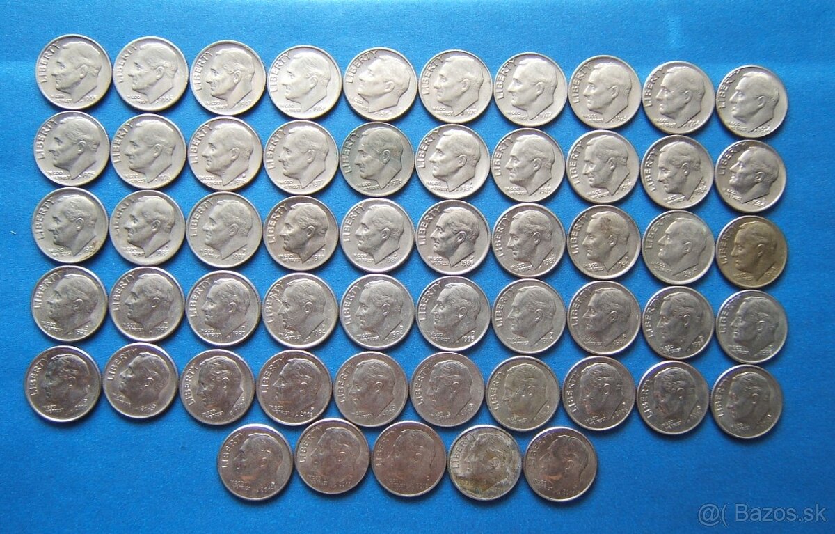 mince usa 10 a 5 cents - sady a kusovky