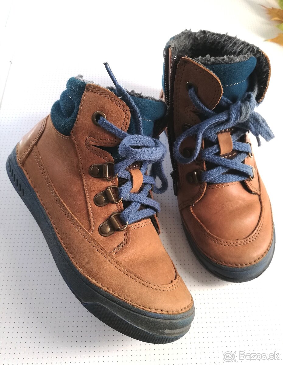 Zimné kožené čižmy D. D.step