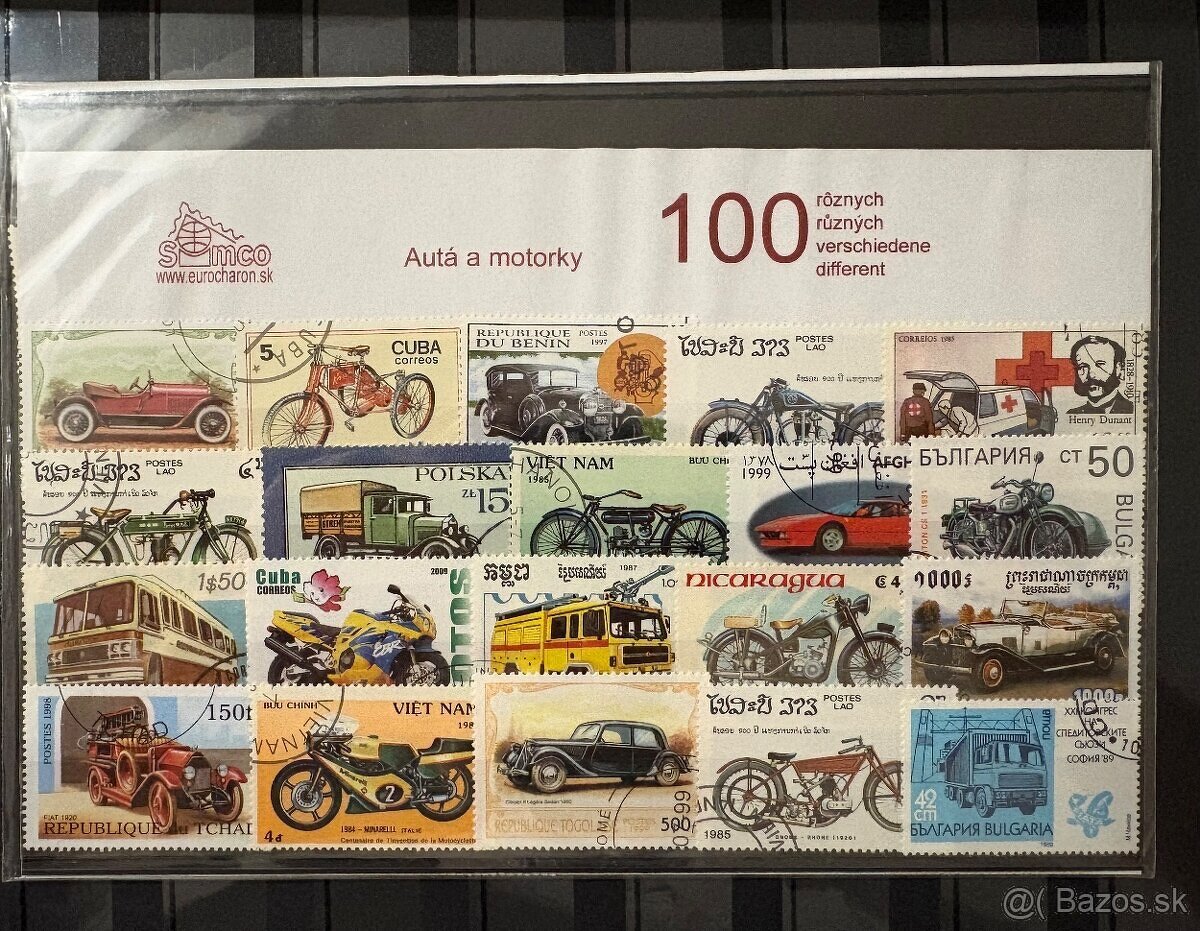 Známky Autá a motorky