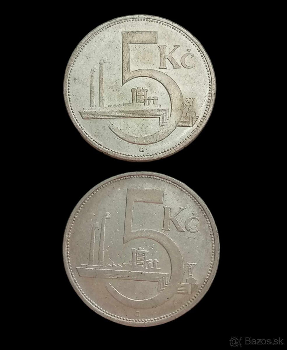 5 Kč 1929, 1930 - 1. ČSR