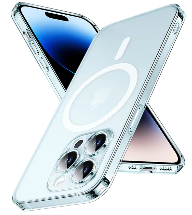 Nové DASFOND Transparentné matné puzdro pre iPhone 14 ProMax