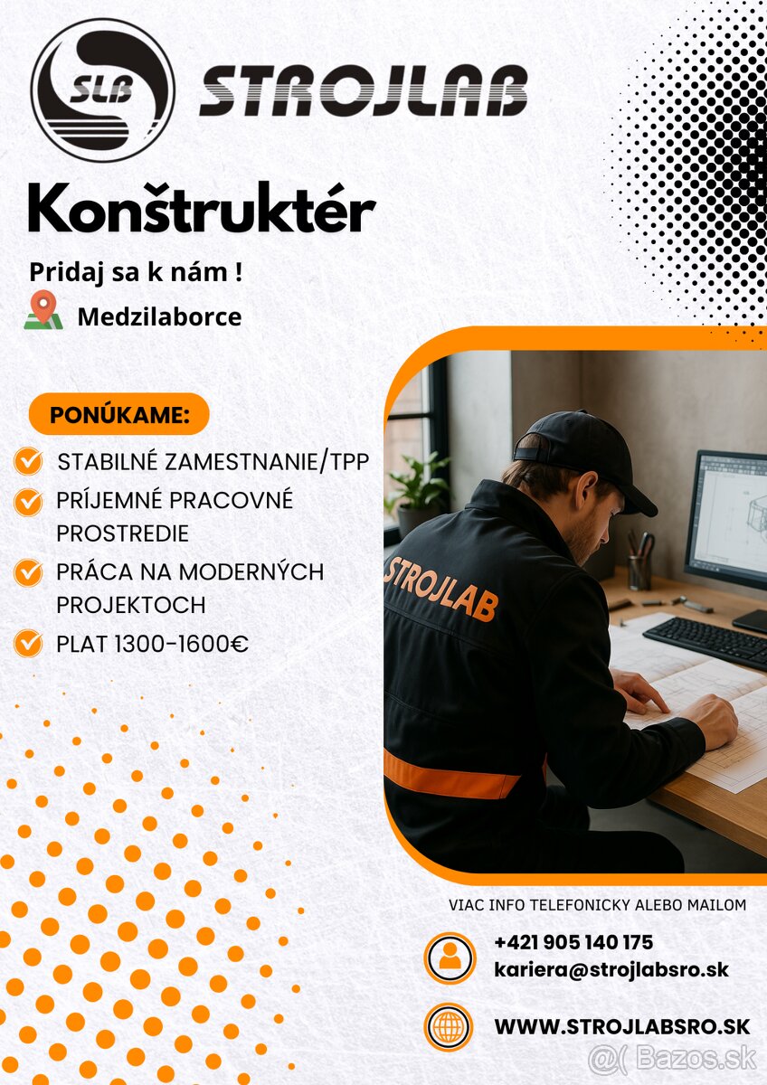 Práca Konštruktér/Technológ