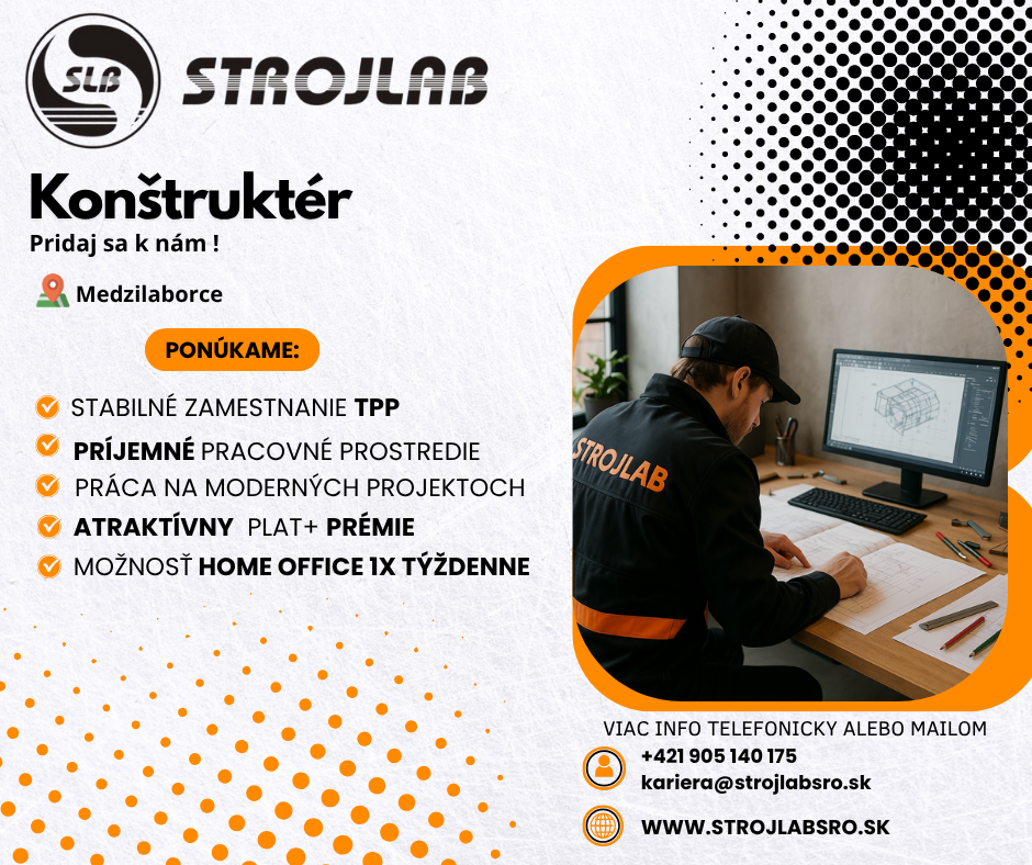 Práca Konštruktér/Technológ