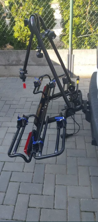Nosič bicyklov na ťažné – MFT na 3 bicykle, 80 kg, sklopný,