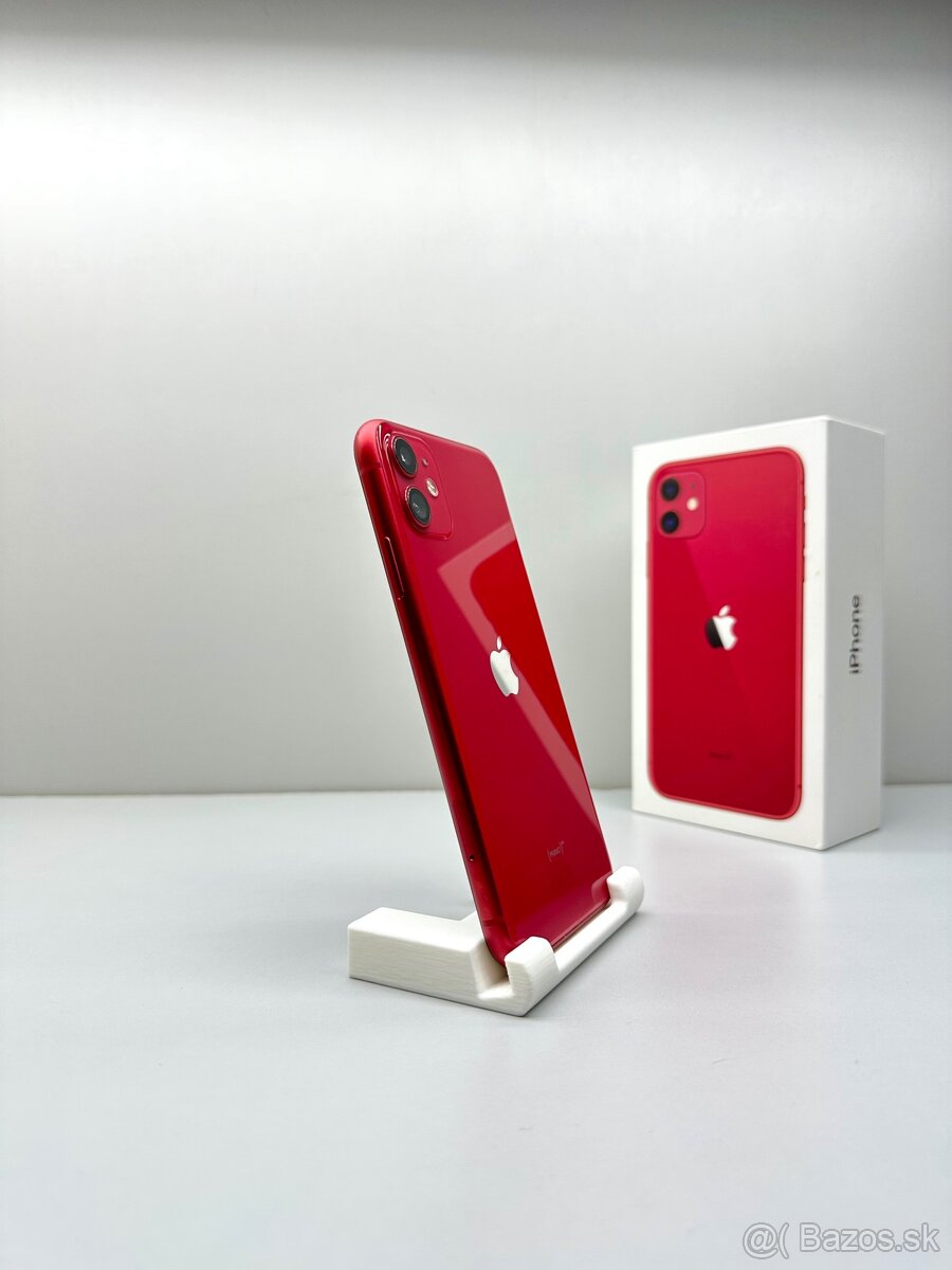 iPhone 11 RED 128GB TOP STAV NOVÁ BATÉRIA 100%