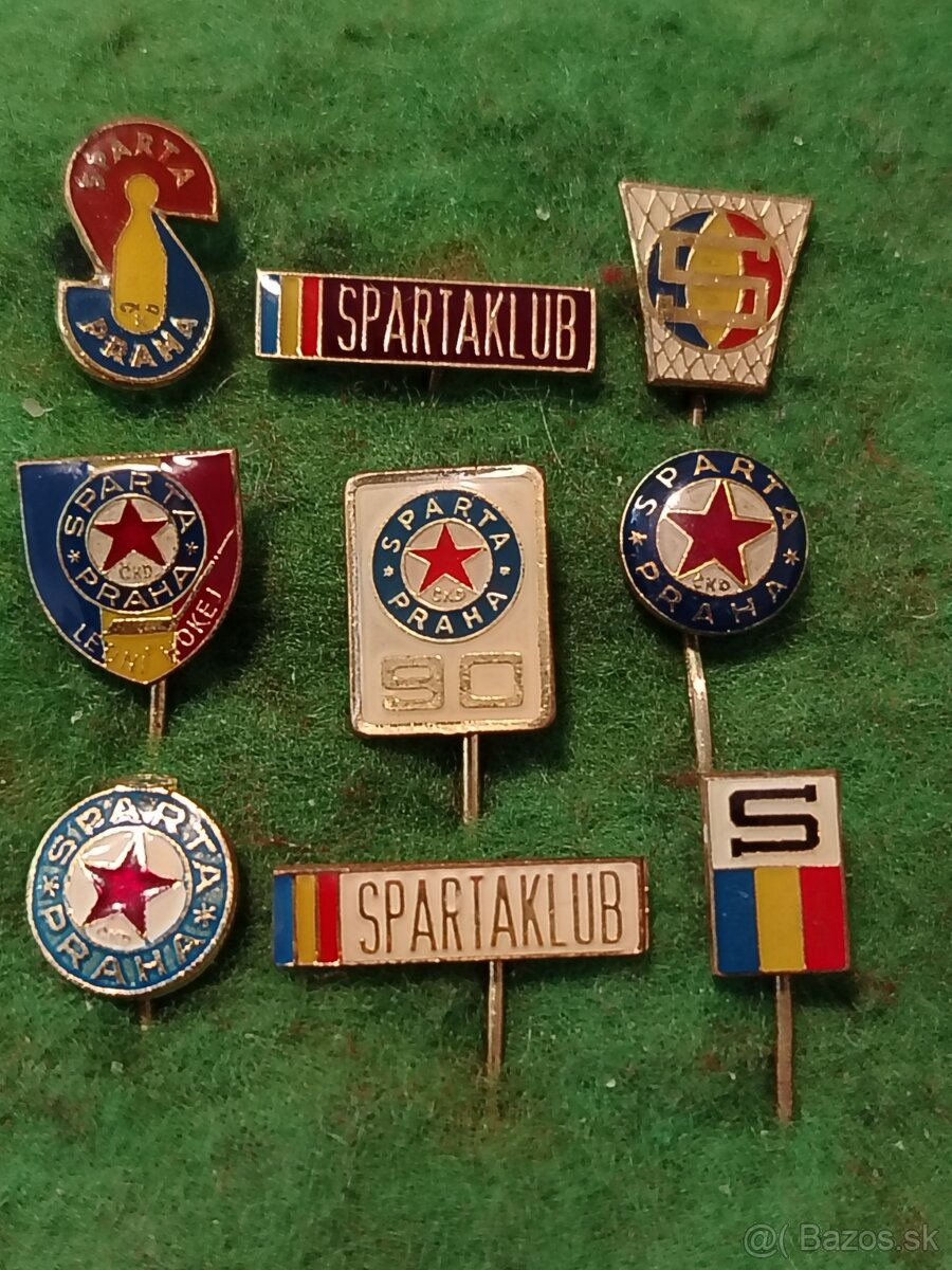 SPARTA PRAHA - SBÍRKA SPORTOVNÍCH ODZNAKŮ.
