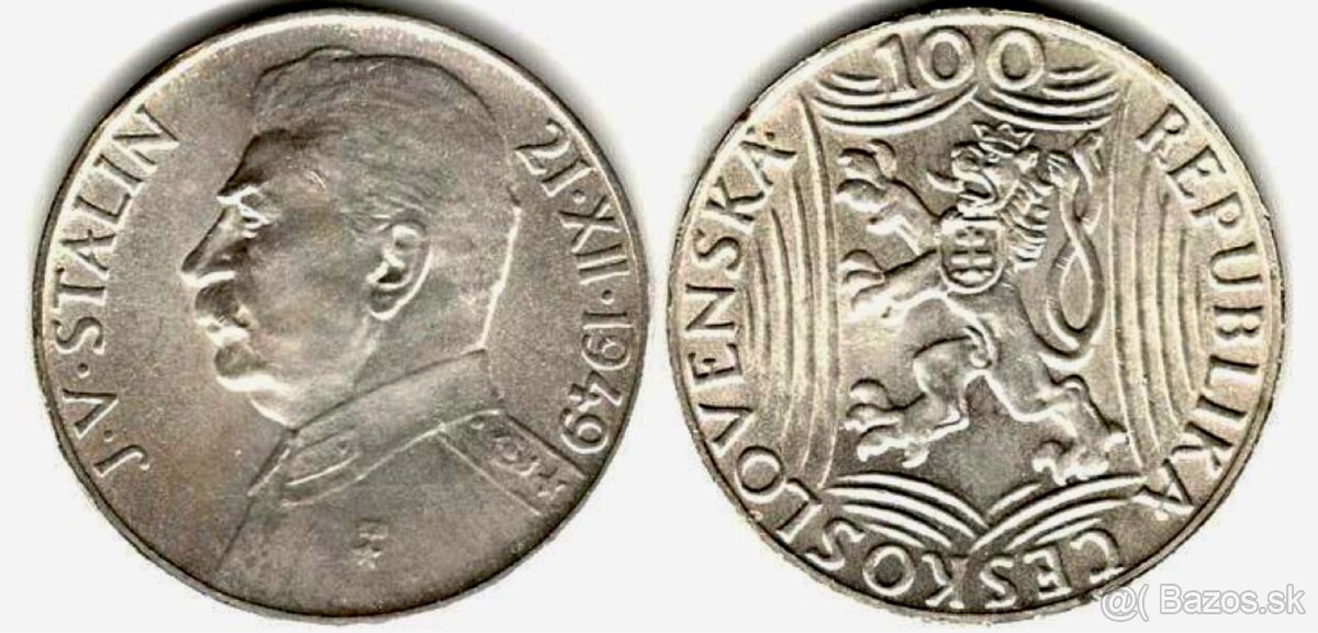 Strieborné mince • STALIN • FUČÍK • MARX