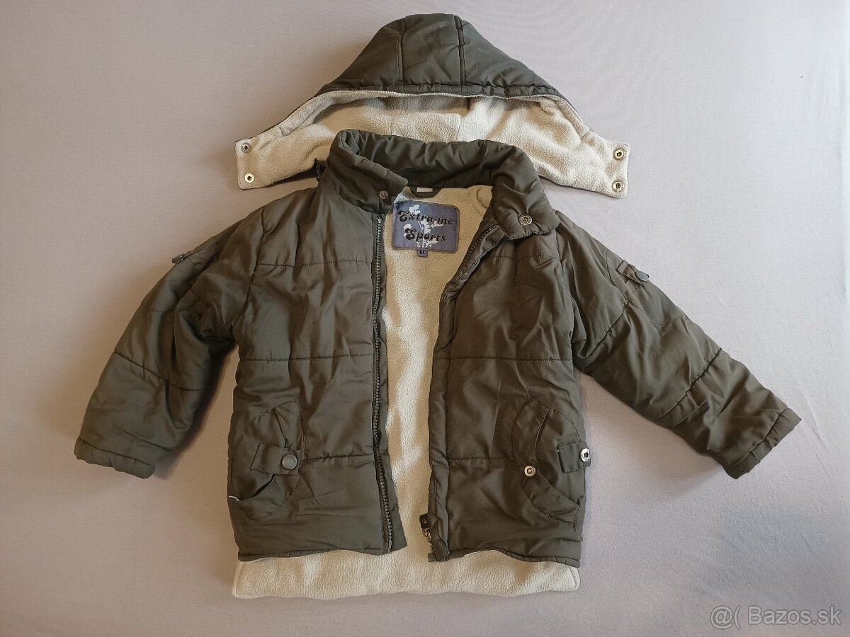Detská zimná vetrovka chlapčenská vel.104