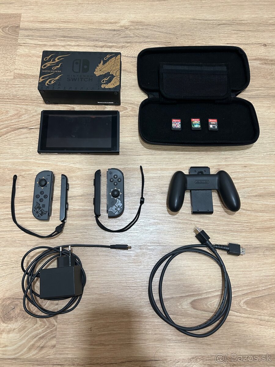 Predám Nintendo Switch Monster Hunter Edition s prísl.