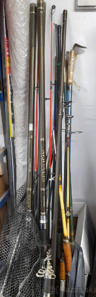 Rybárske potreby, udice, pruty + príslušenstvo