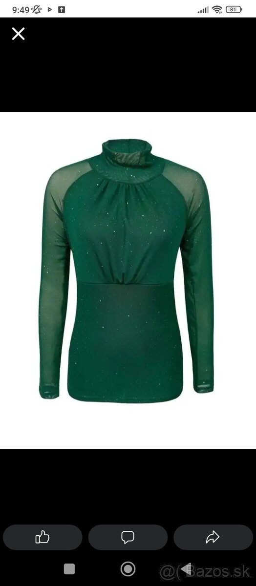 Dámske tričko trblietave