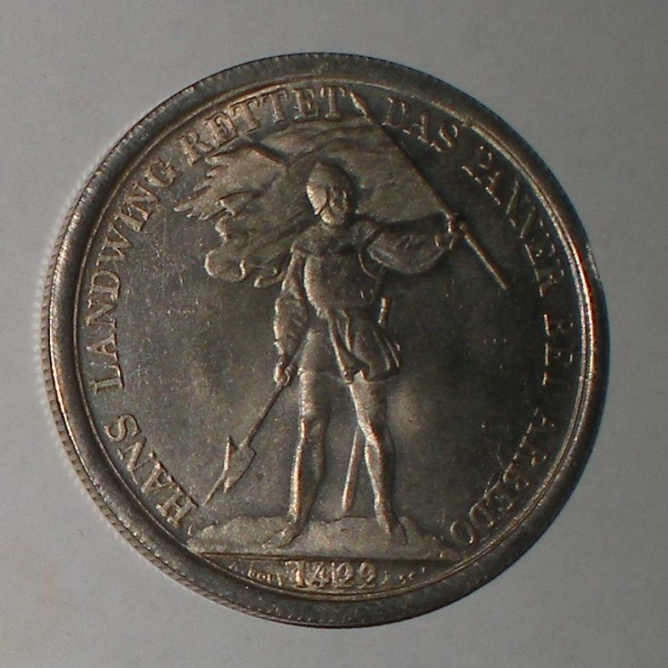 Predám mincu - Švajčiarsko 5 Frankov 1869