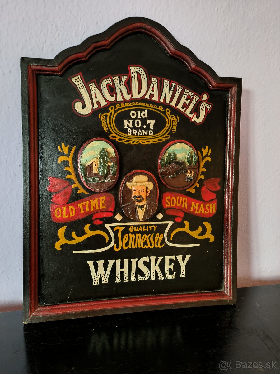 Drevená tabuľa Jack Daniels