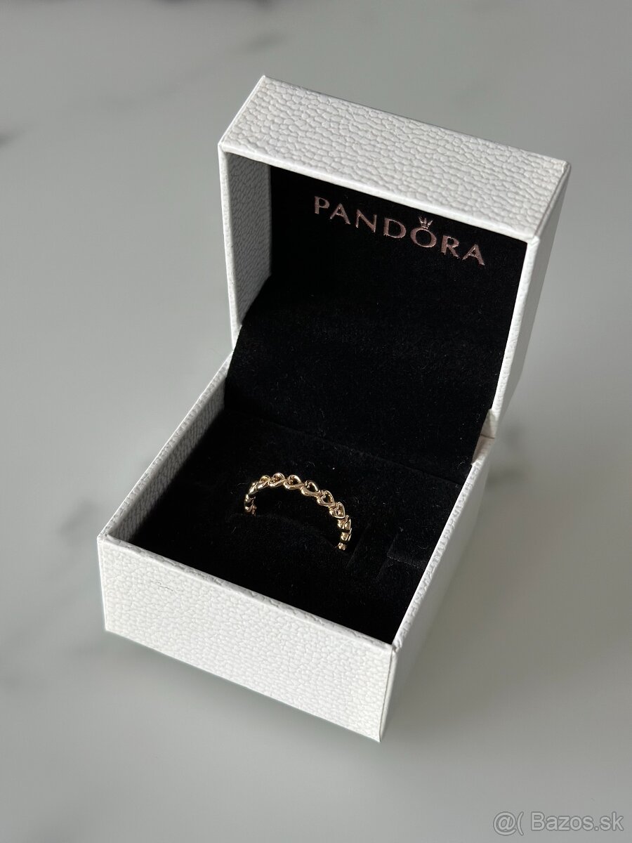 Zlatý Pandora prsteň (14 karátové zlato)