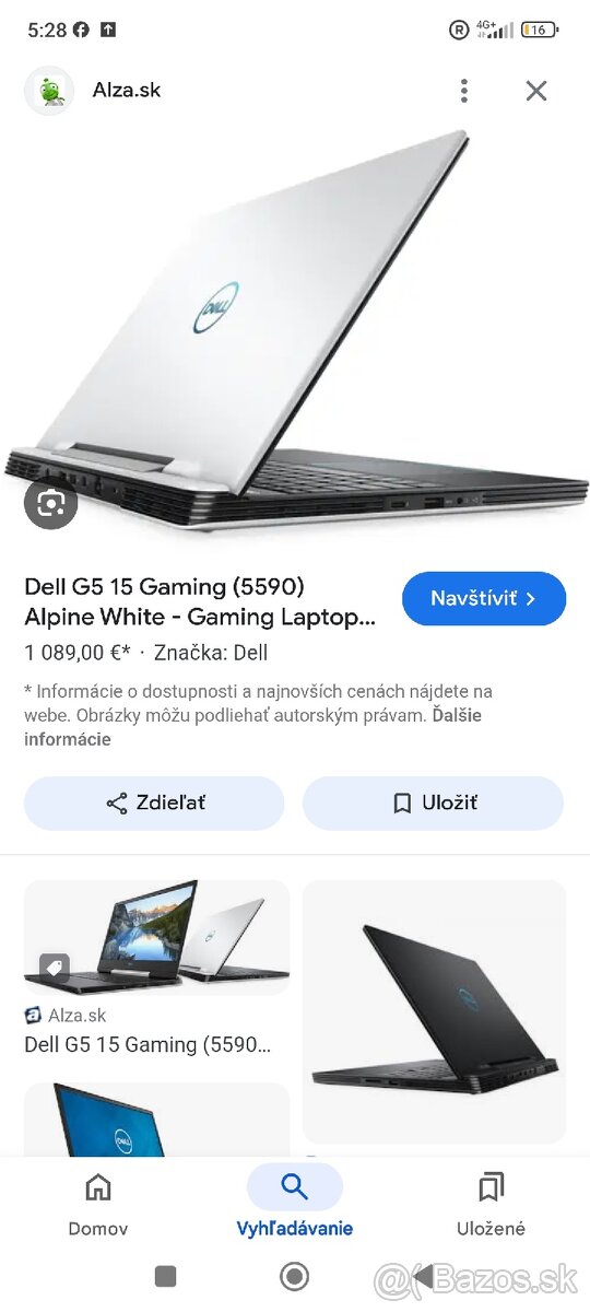 Predám herný notebook Dell