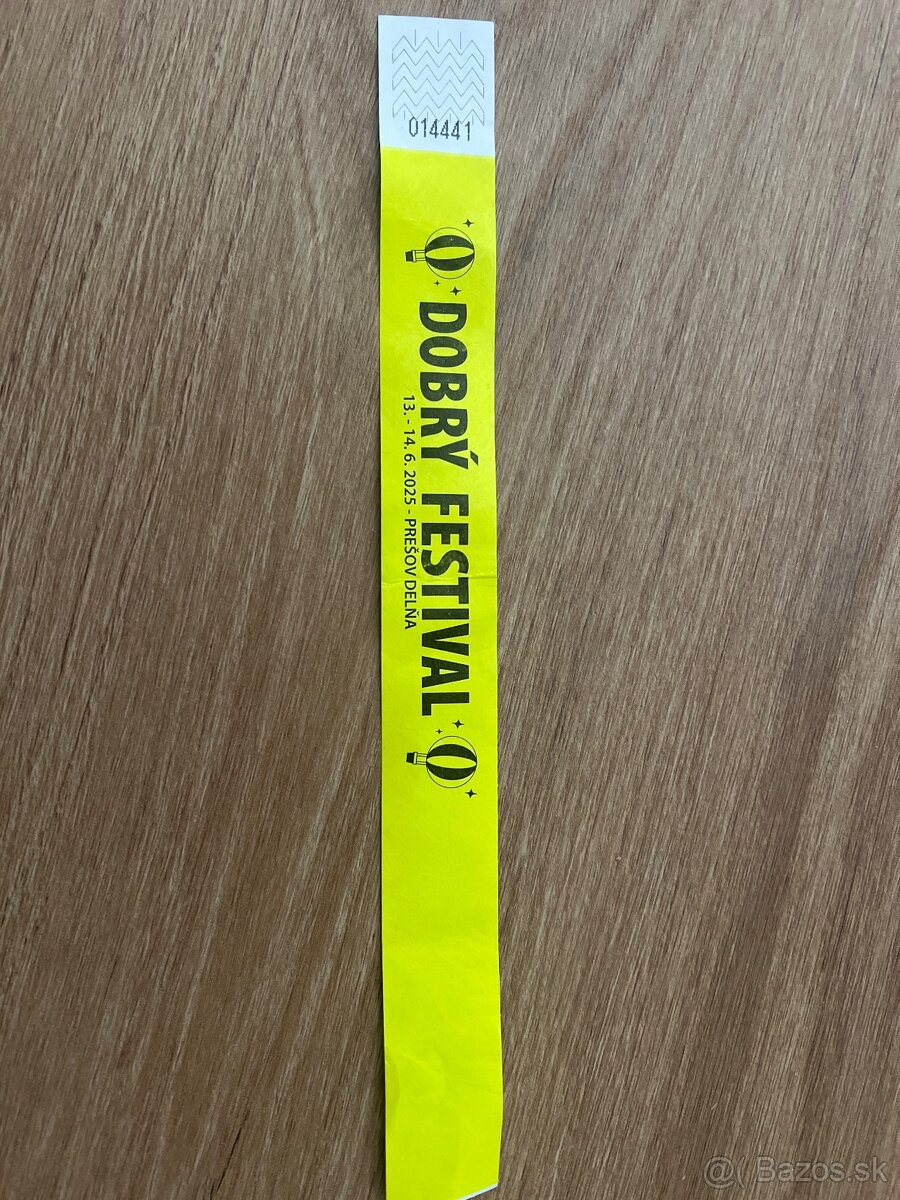 Lístok na Dobrý festival