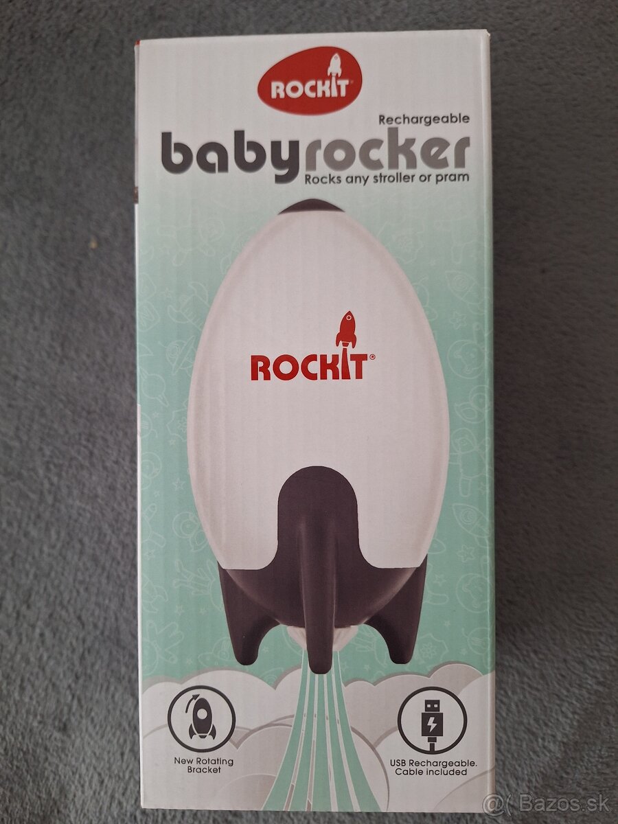 Prenosná hojdačka na kočík Rockit-dobíjacia