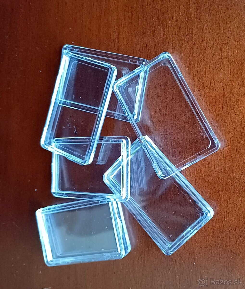 Plastové kapsule na strieborné (zlaté ) tehličky 1 Oz