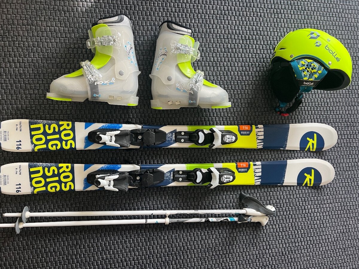 Detské/juniorské lyže Rossignol terrain 116cm biele