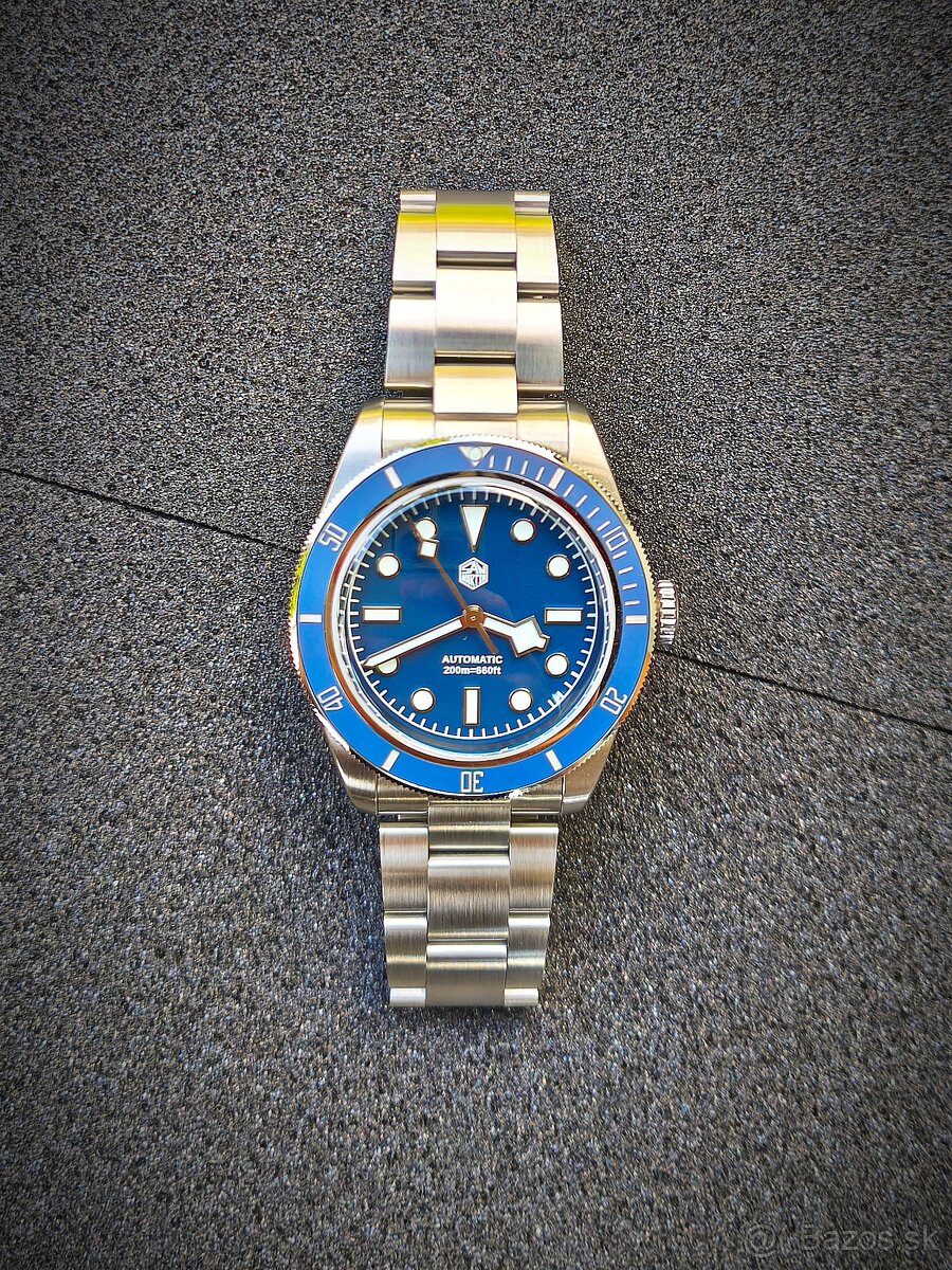Luxusné diver hodinky - SAN MARTIN BB 38 mm V2 Nové, Komplet