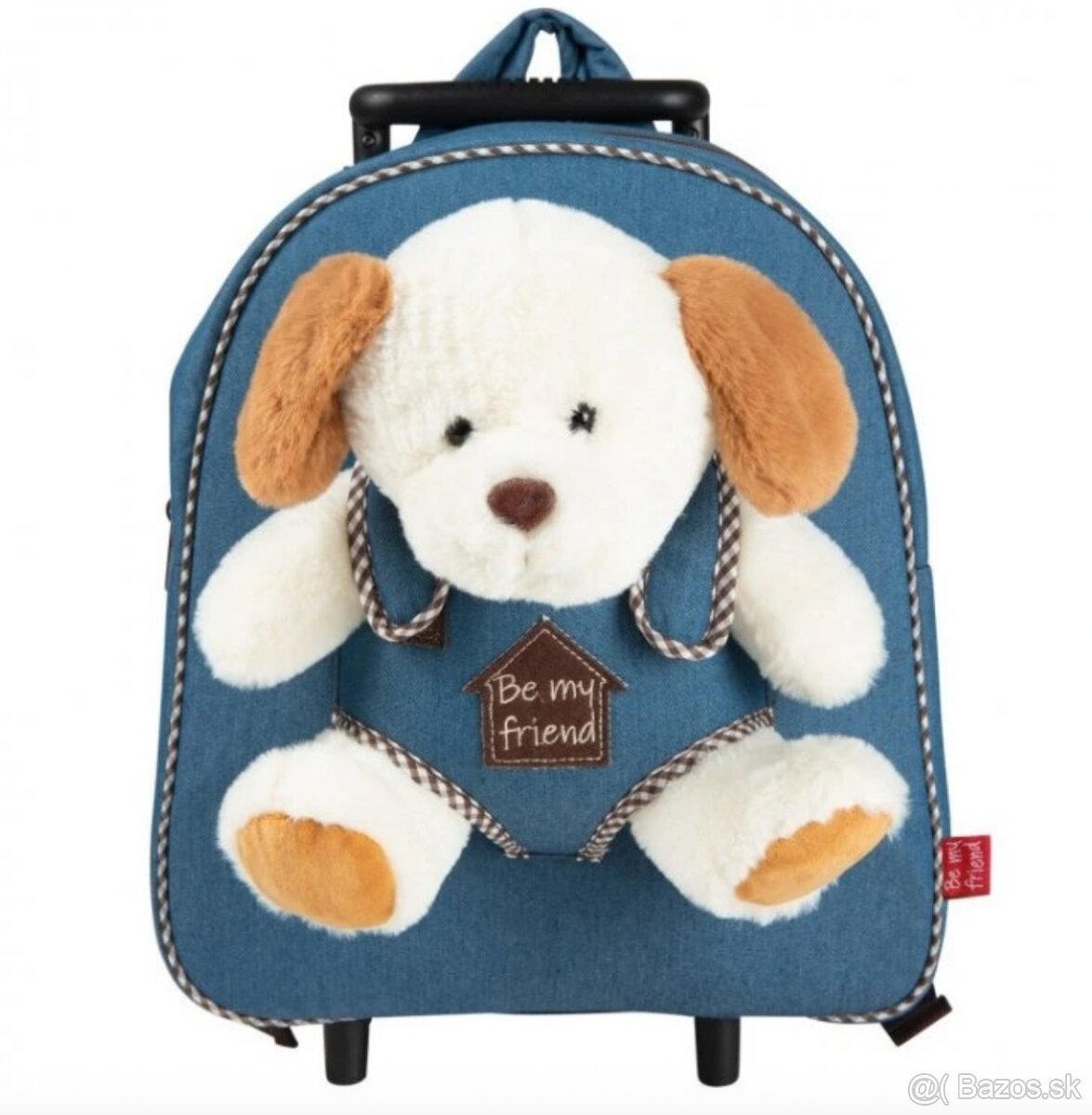 Nový detský denimový batoh na kolieskach