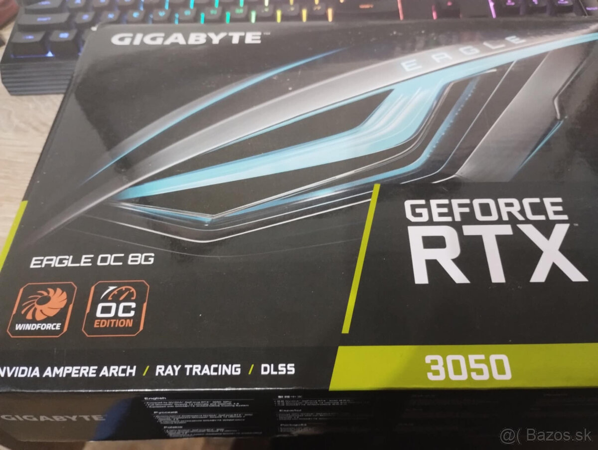Grafická karta - 8 GB GDDR6 (14000 MHz ), NVIDIA GeForce, Am