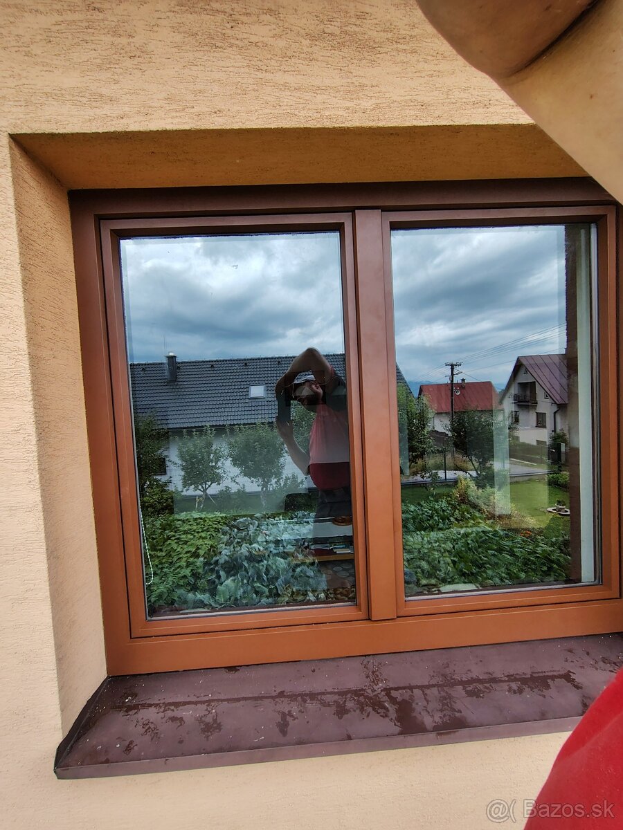 Ponúkam hliníkovú kapotáž na drevené eurookná