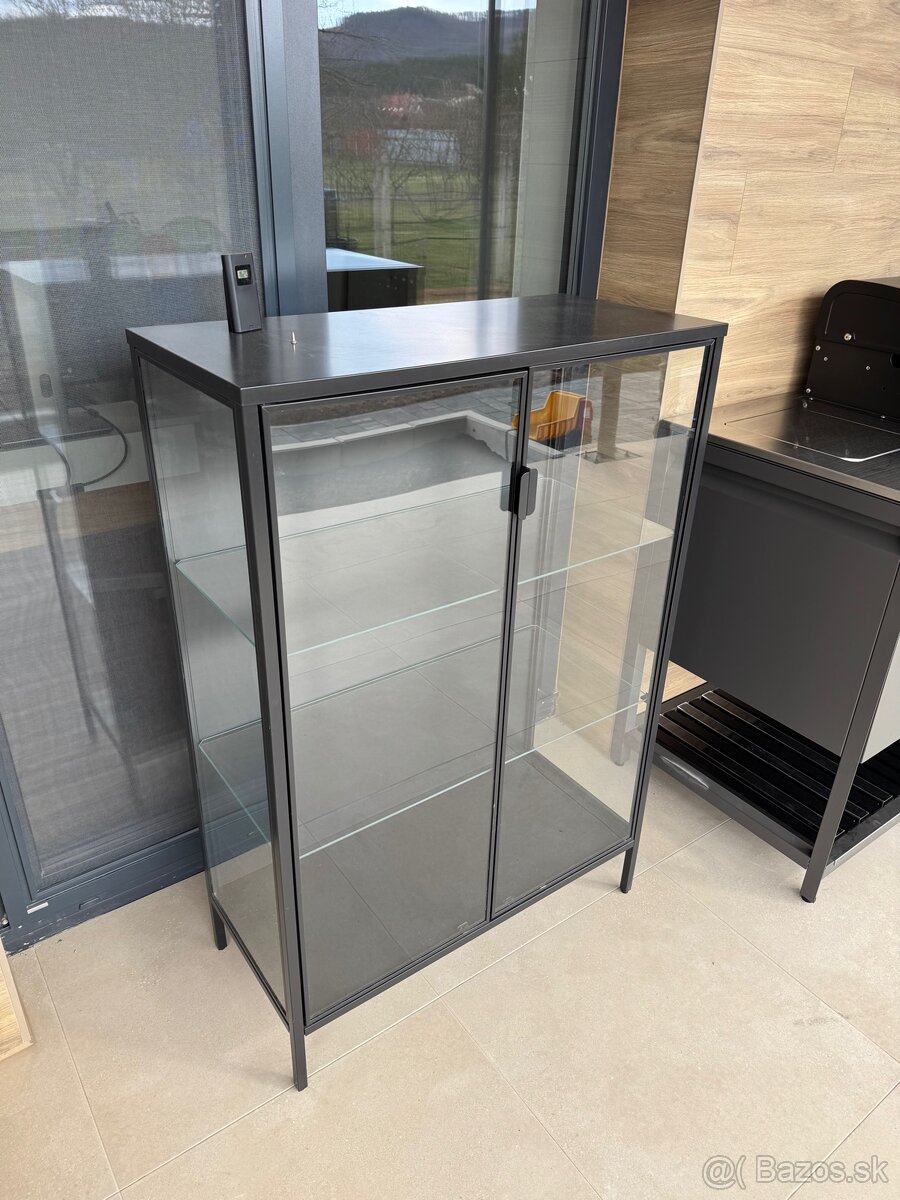 Vitrina presklená antracitova farba