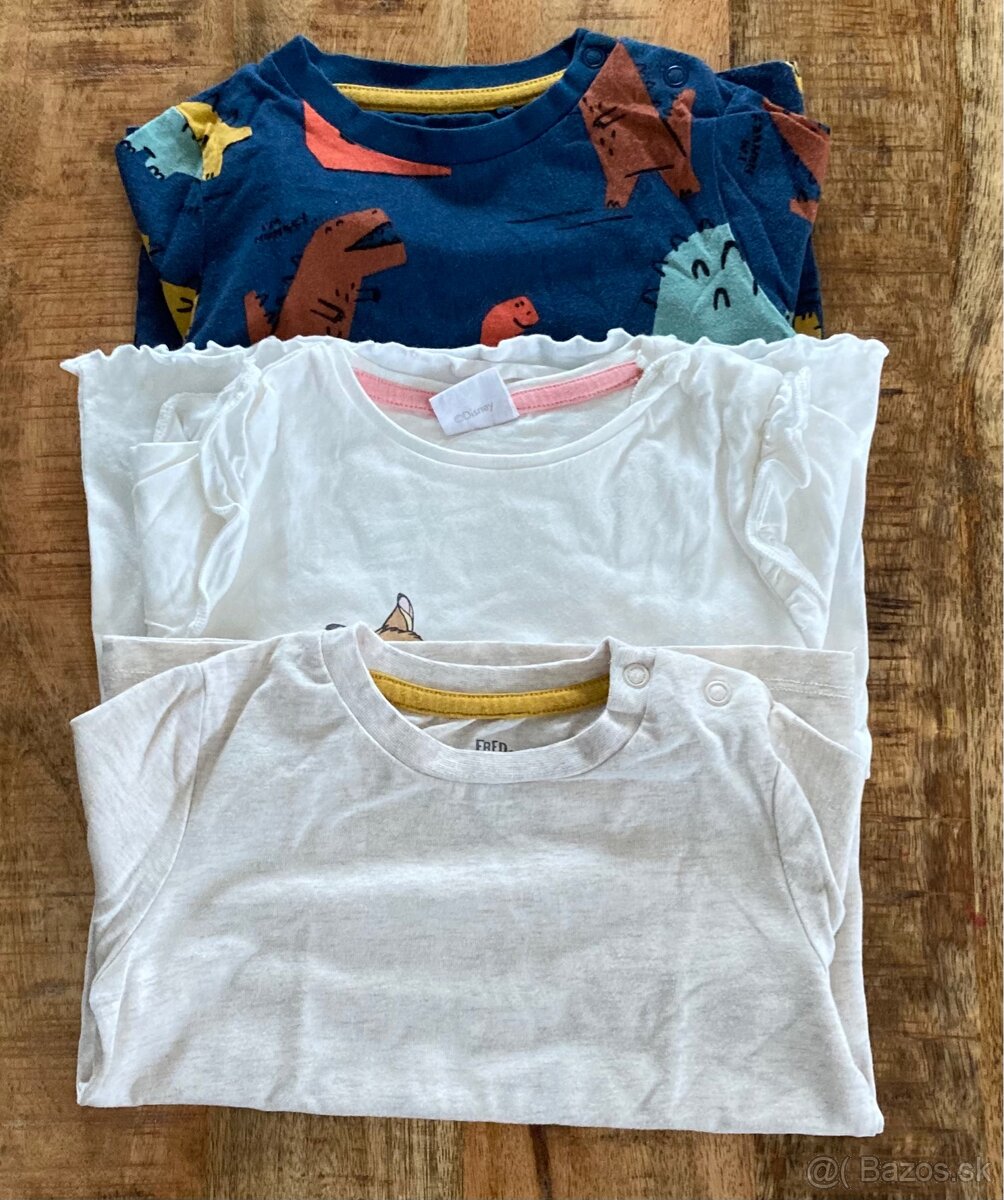 Tričká s dlhým rukávom 18-24m/92cm