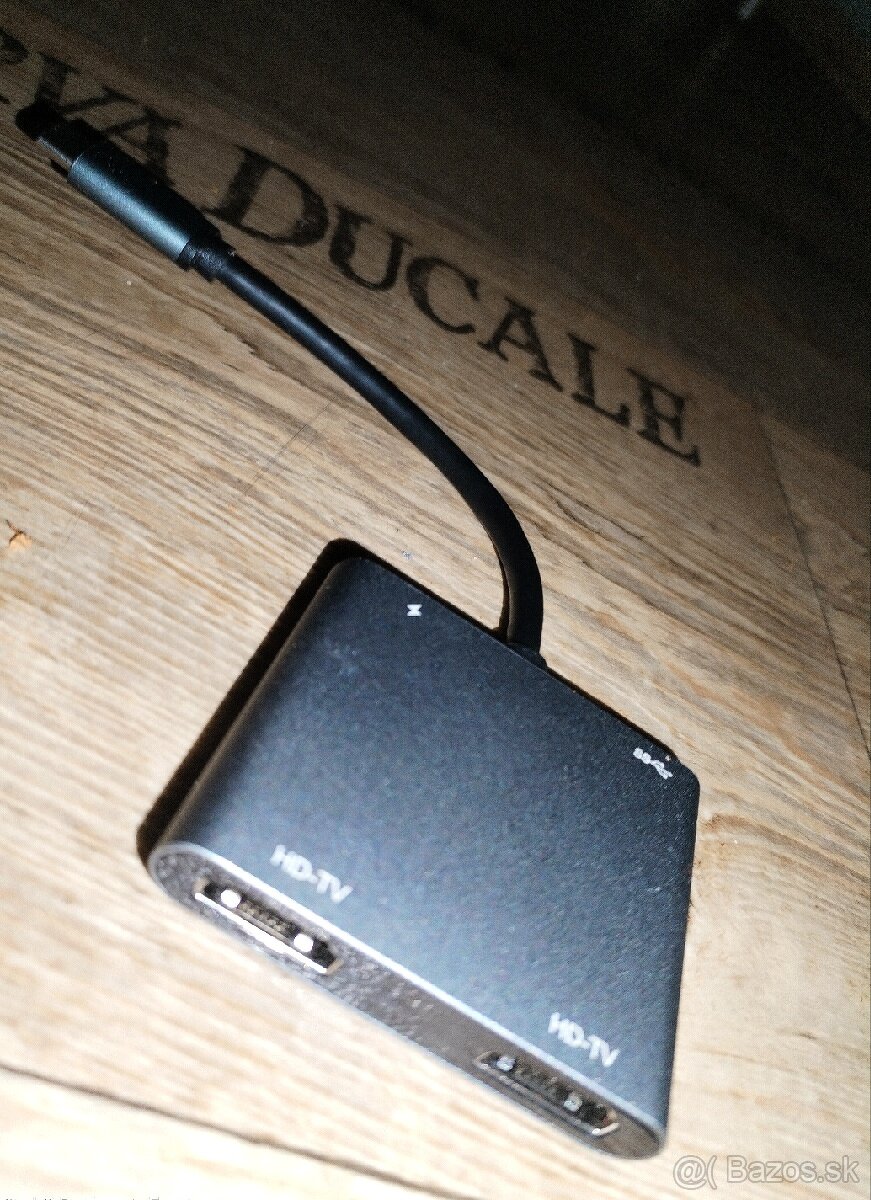 PremiumCord MST adaptér USB-C HDMI, USB3.0,