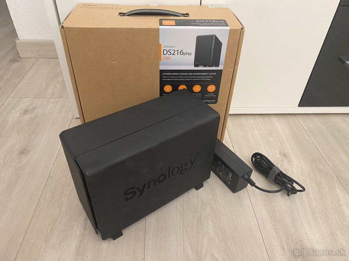 Synology DS216play NAS bez diskov