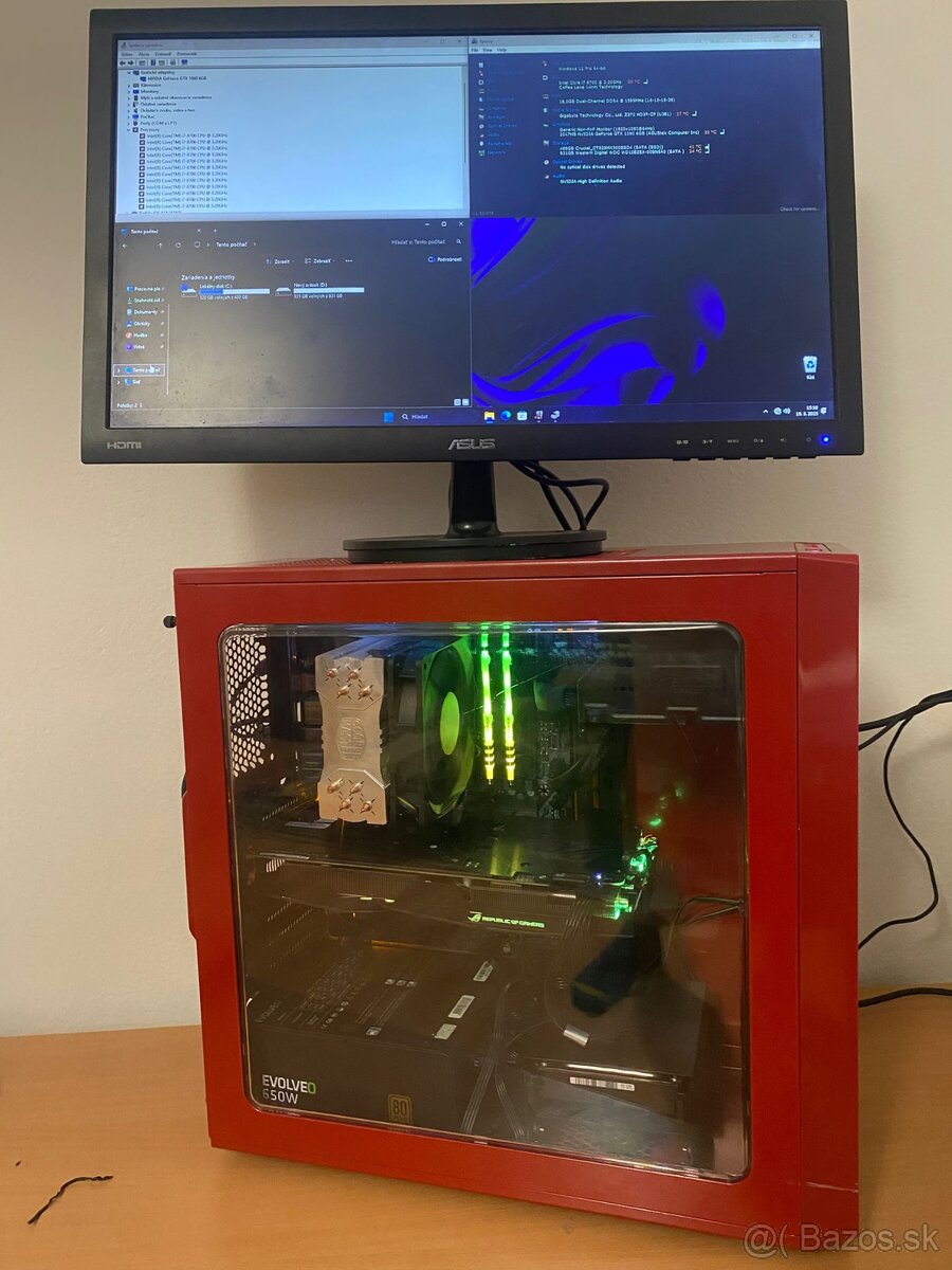 Predam starši Herny PC I7 8700,GTX 1060 6GB,16GB RAM