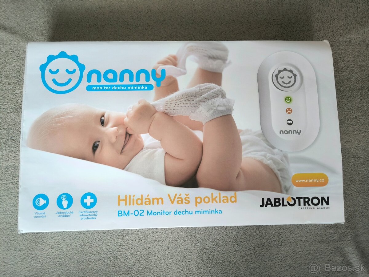 Jablotron Monitor dychu Nanny BM-02