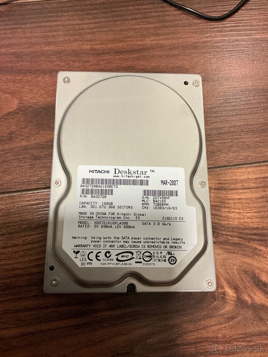 Sata HDD 160 Gb Hitachi