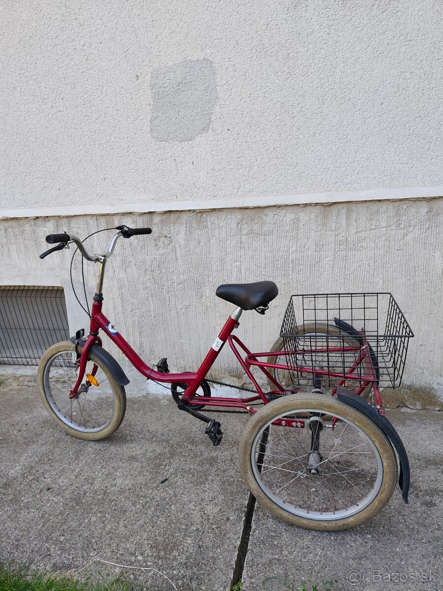Trojkolesový bicykel 3 rýchlostí