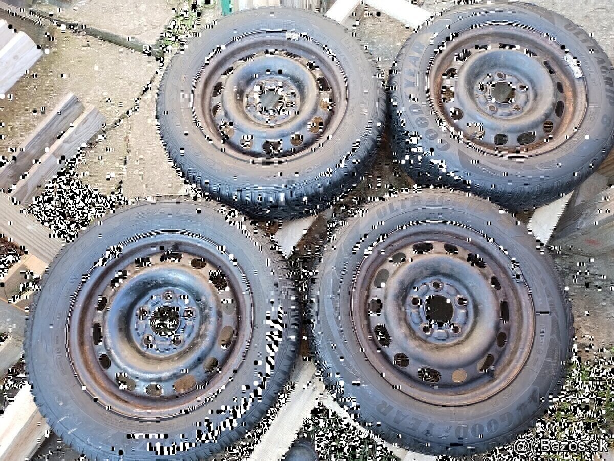 Predam kolesa 5x114,3 r15 za 25e kus.vyvazene.pneu goodyear