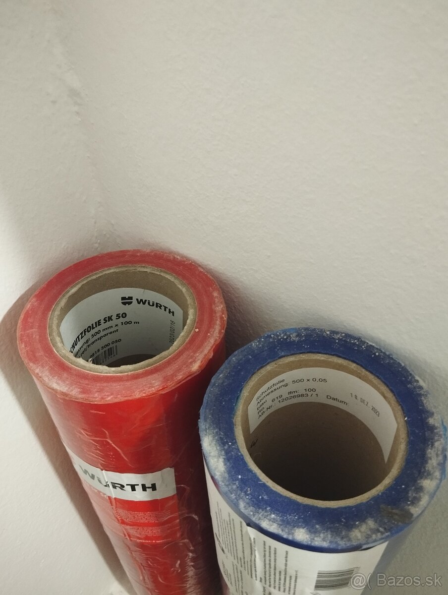 Würth a Secura samolepiaca ochranná fólia 50m