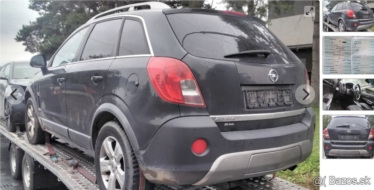 Opel Antara 2.2 CDTI 2014 120kW predam MOTOR Z22D1, DVERE