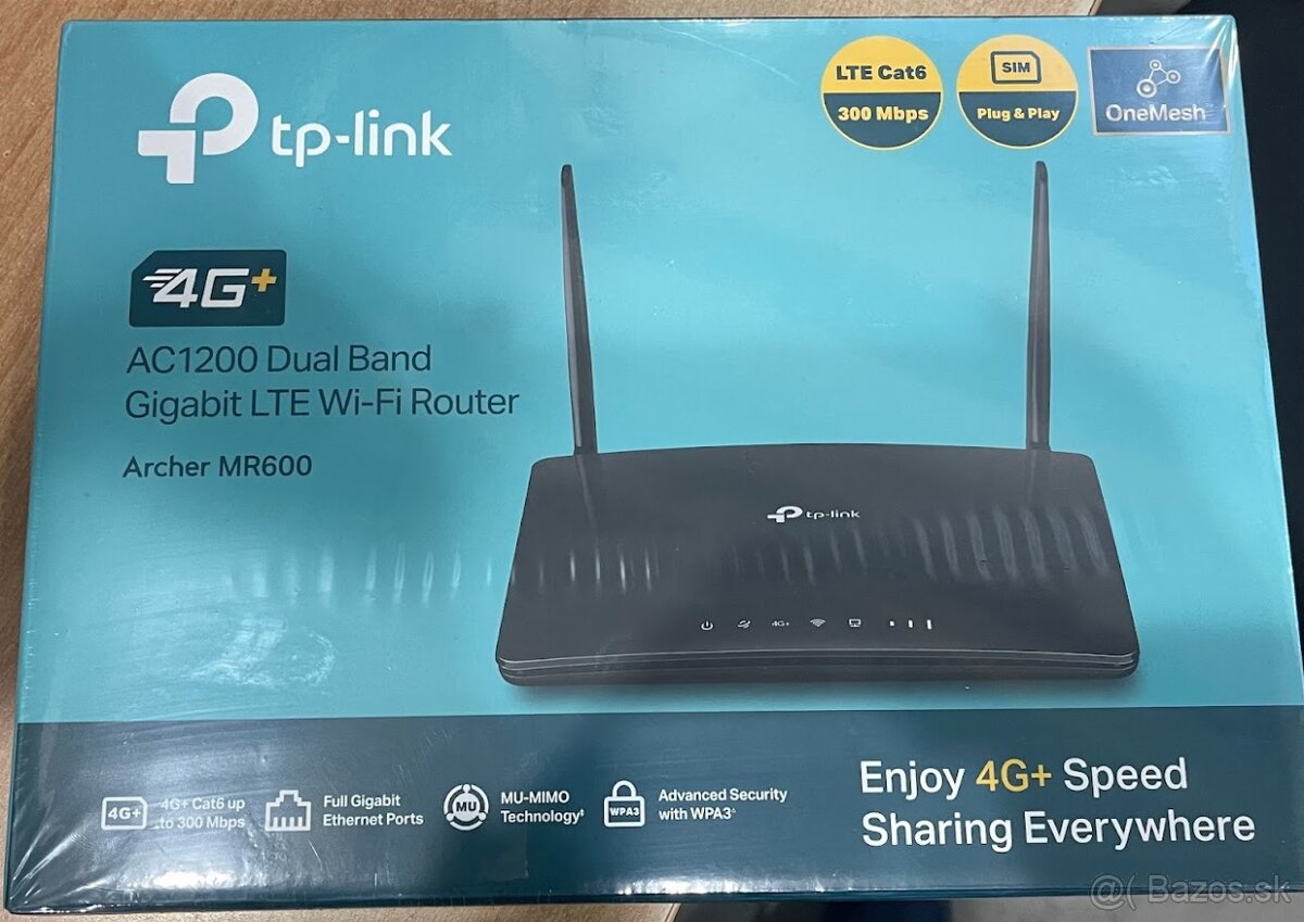 Predám TP-Link Archer MR600 – 4G+ LTE WiFi router na SIM kar