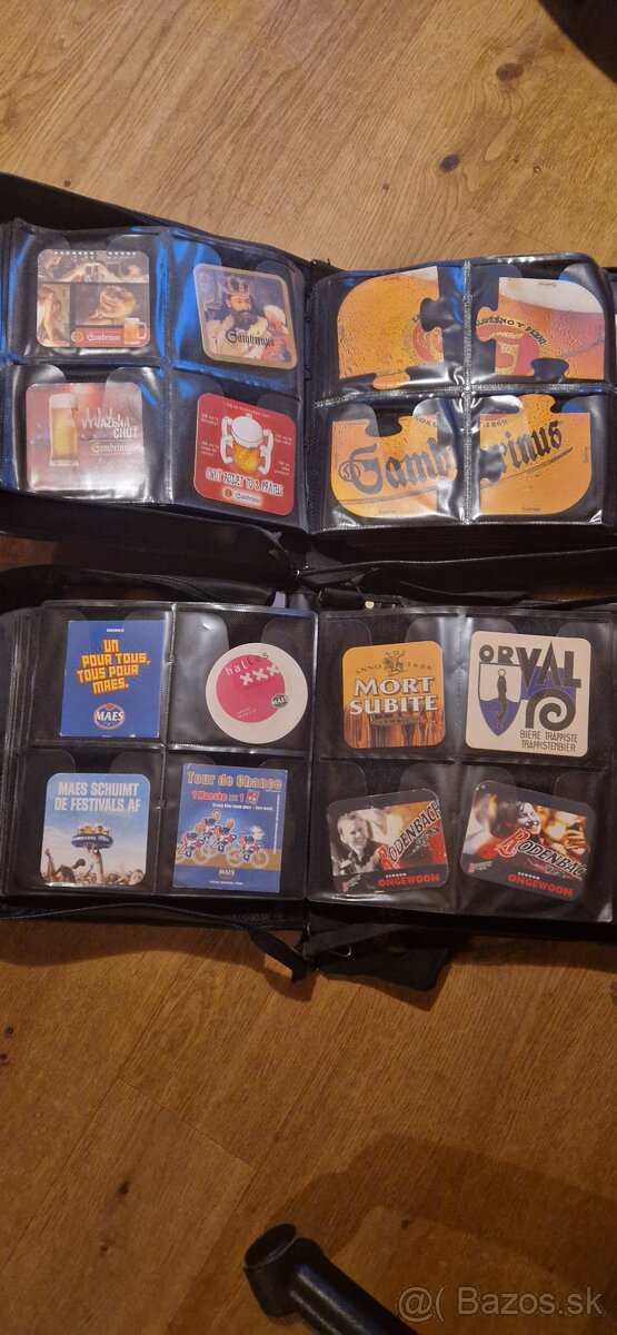 Zbierka 450 ks podpivníkov + 100 etikiet