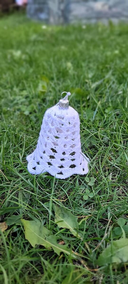 Hačkovaný zvonček / vločka na vianočný stromček
