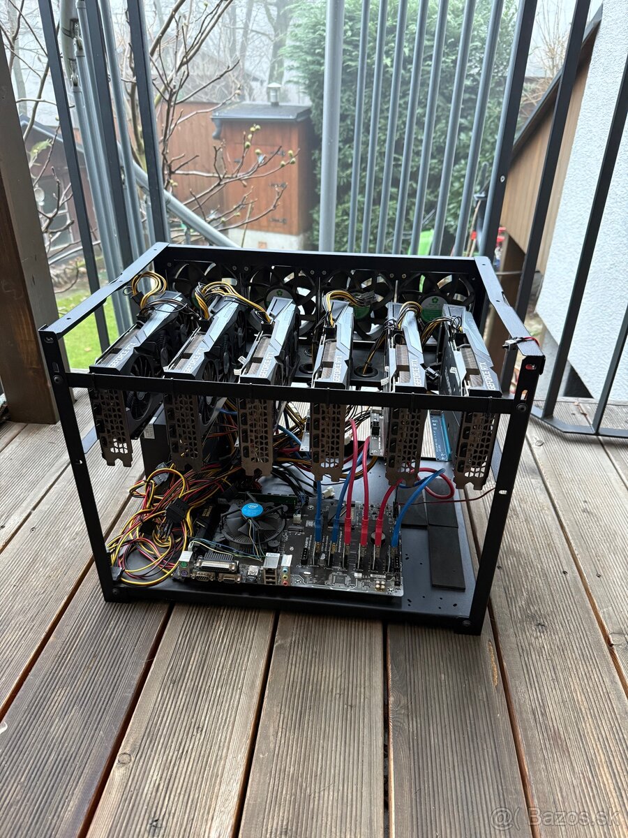 Mining rig 6×GIGABYTE GeForce RTX3060/3070–SimpleMining OS