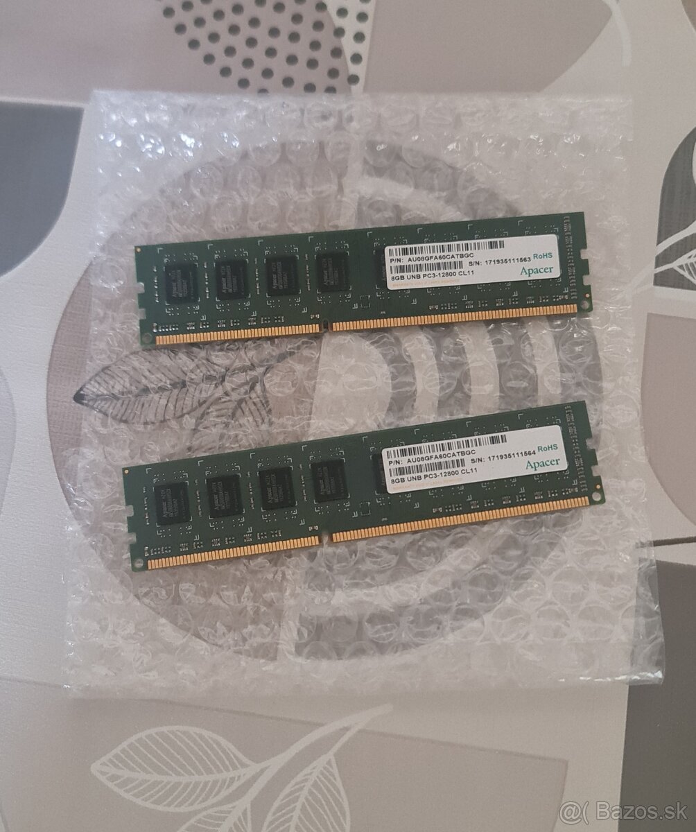 PC RAM 2X8GB DDR3 KIT 1600MHZ